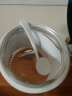 茶花（CHAHUA） 玻璃调料罐调味盒油壶套装厨房带架子糖盐味精罐 3组调味罐【蓝色】 实拍图