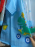 甜甜仔（TIANTIANZAI）儿童雨衣男童小孩全身防水女童中大童宝宝幼儿园学生上学专用雨披 03蓝色恐龙【升级高领+按扣】 XL 实拍图