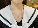 法蔻项链女满钻圆轮小蛮腰锁骨链送老婆生日礼物送女友送老婆 玫瑰金色满钻圆轮 (链子已升级) 实拍图