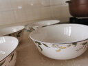 金岚玉唐山骨瓷超大泡7英寸方便面碗汤碗微波炉碗陶瓷汤碗可叠放大碗 香榭丽舍-7英寸翻口面碗4个 实拍图