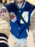 NASA BASE官方男装潮牌联名夹克男女款宽松学生外套情侣衫字母飞行员棒球服 MD-22129-深蓝色（春秋款） L（建议125-140斤） 实拍图