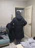 啄木鸟羽绒服男士中老年人长款过膝连帽加厚爸爸装冬季极寒东北大衣外套 黑色-不带毛领 2XL (可穿150-165斤) 实拍图