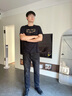 与狼共舞【四面弹】牛仔裤男士2026秋季新款男装水洗百搭直筒中腰裤子4033 高级灰002 32 实拍图