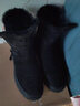 ZHR女靴百搭中筒冬季加绒加厚东北棉鞋保暖雪地靴女K230B黑色39 实拍图
