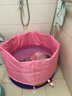 诺澳 婴儿游泳池大号家用室内儿童游泳桶免充气泳池宝宝洗澡桶 80x85cm夹棉气球粉款-均码脖圈 实拍图