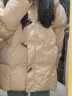 镜莎新款羽棉袄绒服女学生中长款小个子外套秋冬款女加绒加厚学生棉衣 棉服 均码 实拍图