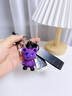 昀翕变色龙熊汽车钥匙扣挂件卡通款钥匙链精致情侣可爱书包挂饰锁匙扣 变色熊【紫色】 实拍图