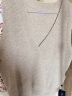 鳄鱼恤（CROCODILE）秋冬新款100%纯山羊绒衫马甲女纯色宽松打底针织背心套头毛衣 原棕色 160/M 晒单实拍图