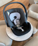 cybex婴儿提篮Aton安全座椅0-18个月反向安装可搭配推车安全带固定 银石灰 实拍图