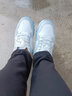 回力官方小白鞋男女板鞋子男情侣春夏季低帮男士经典皮面运动休闲鞋男 白灰潮流款/男款 41 实拍图