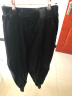 日着设计师女装2024年秋新款百搭宽松显瘦运动休闲束脚哈伦长裤子 黑色 M 实拍图