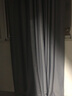 诺罗 窗帘全遮光北欧简约现代卧室遮阳飘窗高精密家用隔热防晒挂钩款 高精密灰色布四爪钩款 300cm*250cm 1片 【成品】 实拍图