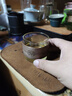 忆壶茶茶杯玻璃品杯家用品茗杯防烫杯子木套隔热杯功夫茶杯喝茶杯小品杯 【墨色】木一杯110ML 实拍图