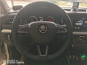 奥迈尔 斯柯达明锐真皮手缝方向盘套速派 科迪亚克柯珞克野帝yeti昕锐昕动汽车改装把套冬四季改装把套 黑皮黑线两侧打孔 实拍图