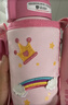 杯具熊（BEDDYBEAR）儿童水杯保温杯316不锈钢吸管直饮保温壶男女宝宝学生上学喝水杯 复古独角兽-两盖600ml 实拍图