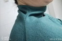 FZMF加厚双面德绒打底衫女半高领保暖烫珠T恤秋冬新款长袖大版上衣女 墨绿色 2XL 120-140斤 实拍图