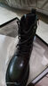 达芙妮马丁靴女厚底新款高跟女靴英伦风短靴皮靴休闲女鞋 黑色加绒 39 实拍图