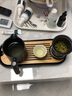 唐丰旅行茶具套装户外车载功夫便携收纳快客一壶四杯随身泡茶定制logo 椭圆干泡盘黑+暗香木语一壶四杯 实拍图
