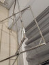 晟旎尚品 落地晾衣架 衣架 三杆不锈钢可伸缩1.3-2米可折叠晾衣杆阳台晒被架室内外晒衣架挂衣架免安装 实拍图