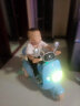 洛欧辰儿童电动摩托车三轮车小男女孩宝宝电瓶车推车可坐人玩具车1234岁 新款 北欧蓝+超大电瓶 实拍图