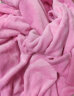 特丝格斯（TSGS）特丝格斯 情侣睡袍睡衣女秋冬法兰绒家居服珊瑚绒男士浴袍浴衣 粉红色-女款 均码 实拍图