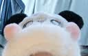 SOMUBAY熊猫毛绒帽子围巾一体女冬季骑车可爱加厚保暖围脖手套新年礼物女 熊猫三件套 均码品质款 （礼袋需联客服） 实拍图