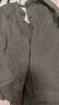 无印良品（MUJI）女式 法兰绒 立领衬衫 格子内搭 衬衣 纯棉全棉 女士秋款BCB19C1A 棕色 S (155/80A) 实拍图