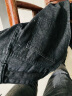 至涛 裤子男春夏季牛仔裤直筒宽松美式复古阔腿美式高街复古休闲长裤 黑（皮带款） 2XL ( 建议130-150斤可穿 ) 实拍图