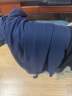 吉普（JEEP）纯棉短袖t恤男2024新款潮流纯色上衣夏季大码翻领POLO小衫 蓝色 XL135斤-150斤 晒单实拍图