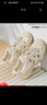 骆驼（CAMEL）丑萌登山鞋女时尚撞色户外休闲鞋 L24M076602 米/银/黄 39 实拍图