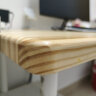 宜雅梵实木书桌面定做桌面板吧台板餐桌办公电脑桌飘窗台面板实木板定制 精选松木：140*60*3厚 晒单实拍图