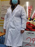 医缘医缘白大褂男女薄款透气修身学生实验服诊所医院大衣工作服印绣字 男白大褂长袖 L 实拍图