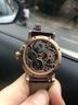 豪法手表【新年礼物】陀飞轮手表男全景镂空背透机械表轻奢双发条腕表 玫金精钢【双发条/飞行陀飞轮】 实拍图