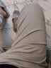 乔克杰新款弹力系带韩版潮流纯色束脚九分男士小脚休闲裤子 浅灰色 XL（130-150斤） 晒单实拍图