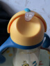 小袋鼠巴布 学饮杯PPSU婴儿吸管杯6-12个月两用宝宝喝水杯吸管奶瓶防摔 奇洛黄330ML 实拍图