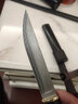 随风作花纹钢VG10复合钢刀野外求生小刀具防身随身便携户外高硬度直刀 丸藏 实拍图