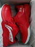 李宁（LI-NING）【雷霆LITE】羽毛球鞋男款耐磨舒适训练鞋AYTS020-3赤焰红41/8 实拍图