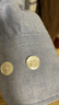 无印良品 MUJI 男式 棉水洗牛津 纽扣领 长袖衬衫 衬衣外套纯棉全棉 萨克森蓝 M (170/92A) 实拍图