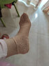 浪莎（LangSha）袜子女春夏季薄款纯棉底短筒浅口袜花边袜蕾丝百搭ins潮 蕾丝花边袜肤色5双 实拍图