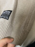 唐狮秋冬新款衣多穿毛衣男净色基础打底圆领针织衫男 苍色 L 实拍图