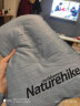 NatureHike户外自动充气枕头办公室午休睡枕便携旅行旅游露营舒适护腰靠枕 陶土黄 实拍图