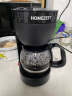 HOMEZEST 德国汉姆斯特咖啡机家用全自动煮咖啡壶美式滴漏式现磨咖啡泡茶壶 CM-1001B+磨豆机咖啡豆 实拍图