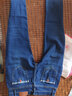 畅登春秋韩版修身青少年牛仔裤男个性弹力小脚裤男时尚潮休闲长裤子男 蓝条纹牛仔裤 33 【2尺6】 实拍图