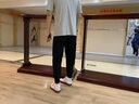 皮尔卡丹休闲裤男春夏季薄款大码300斤男士宽松裤子男士运动跑步冰丝长裤 黑色直筒+深灰束脚【常规款】 2XL 实拍图