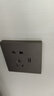 泰力开关插座86型家用墙壁灯led开关面板五孔一开双控开关V7 一开双控带LED 实拍图