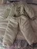 芭咪乐婴儿棉衣宝宝衣服外出服保暖彩棉新生儿衣服套装 浅咖色连体 66码(3-6个月) 实拍图