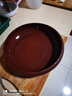 红铁普 功夫茶茶盘 圆形双层托盘茶船紫砂茶盘大号 10寸紫双龙 25CM 实拍图