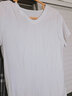 必行（bisual）男士纯棉短袖t恤运动打底衫男无痕内衣V领紧身背心透气吸汗衫男 短袖（银灰+白色） 2XL （适合140-160斤） 实拍图