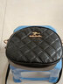 北狐真皮女包小香风女羊皮新款质感时尚菱格单肩真皮女士百搭迷你斜挎 黑色 实拍图