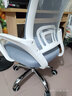 墨例（Mouurriy）电脑椅办公椅子升降转椅职员椅家用学生座椅游戏椅网布椅靠背椅 白框灰网标准钢制脚 实拍图